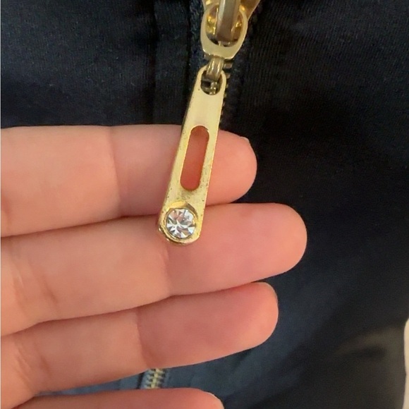 Black Zip Dress Figure Flattering - Picture 2 of 3